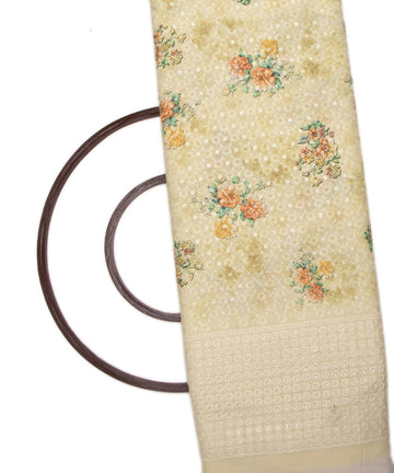 Chikankari Digital Cotton Fabric Prints Online At Fabric Dekho